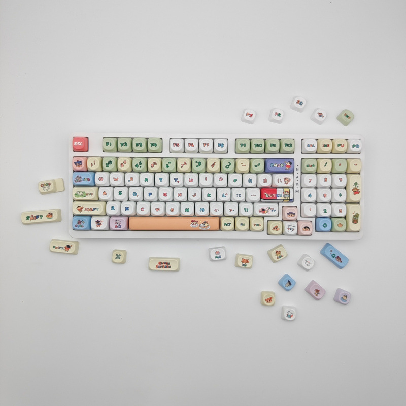 Crayon Shin-Class High Keycap Mechanical Keyboard Cap Customized Personalized Cute Pink Sublimation Keycap