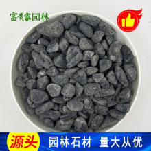 黑色石子 深圳黑石米园林景石厂水洗墙面铺路黑卵石 富贵家