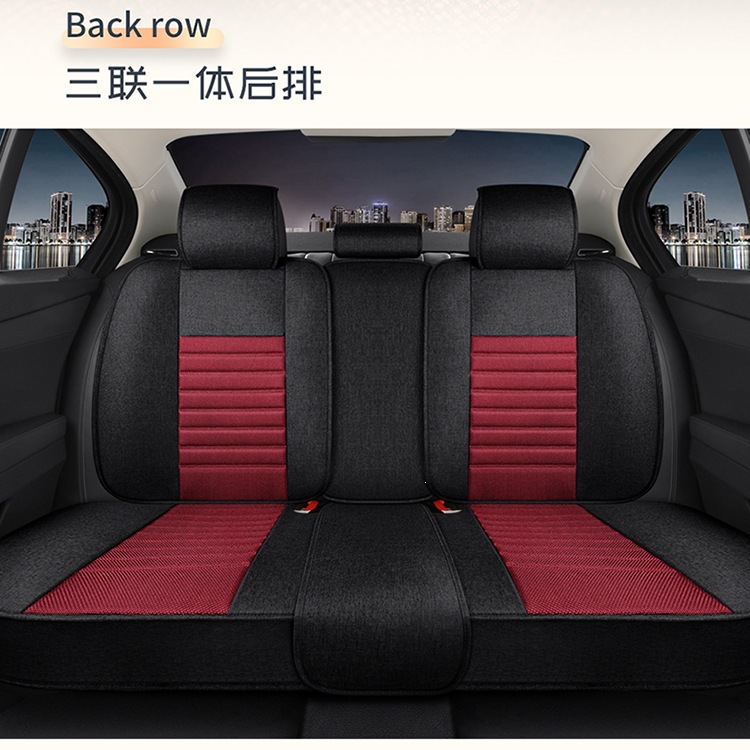 2026 new all-inclusive, all-cotton car seat cushion, suitable for all seasons, comfortable, breathable, and soft seat cover, model F-36
