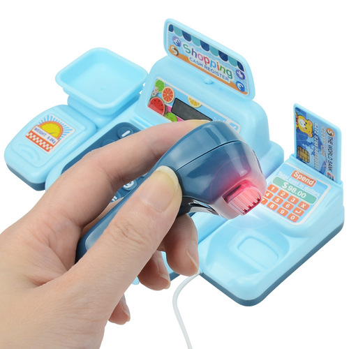 Cross-border children's simulation supermarket cash register play house toy baby mini convenience store cashier model