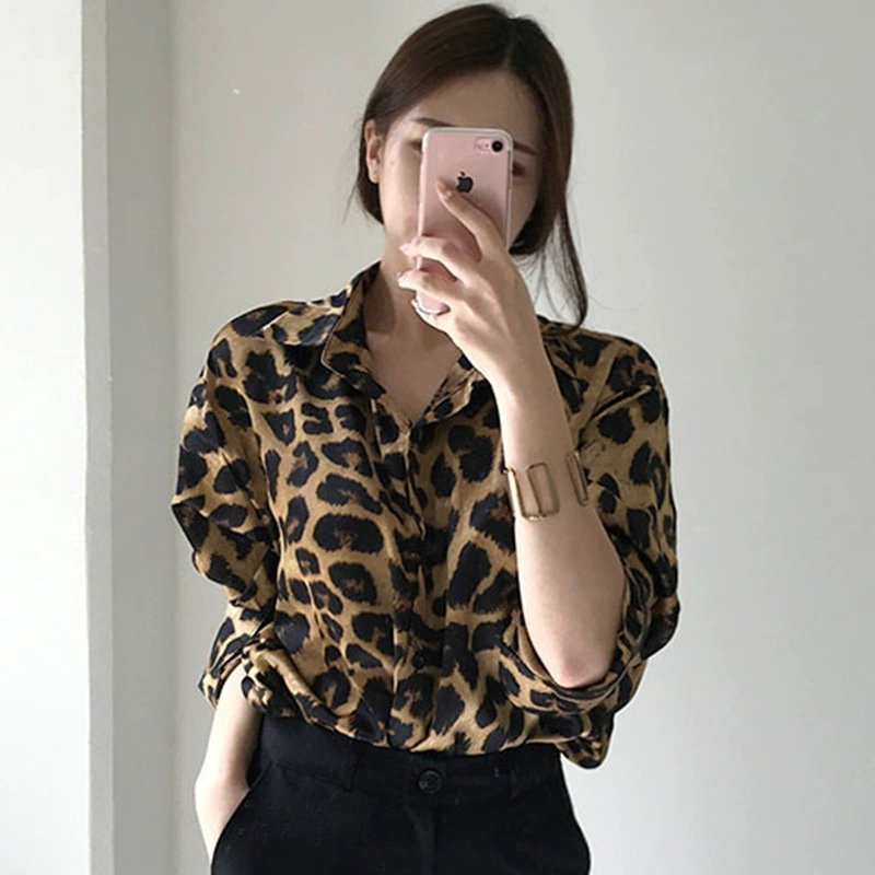 Ретро рубашка с длинным рукавом для отдыха, стиль Кореи, осень, oversize