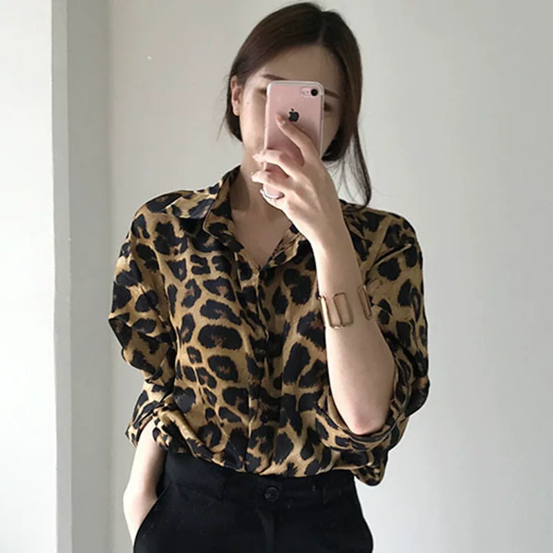 Ретро рубашка с длинным рукавом для отдыха, стиль Кореи, осень, oversize