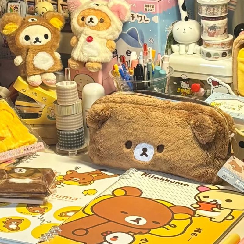 ハローキティぬいぐるみ女の子大容量文房具収納ペンポーチ文房具袋文房具袋鉛筆袋|undefined