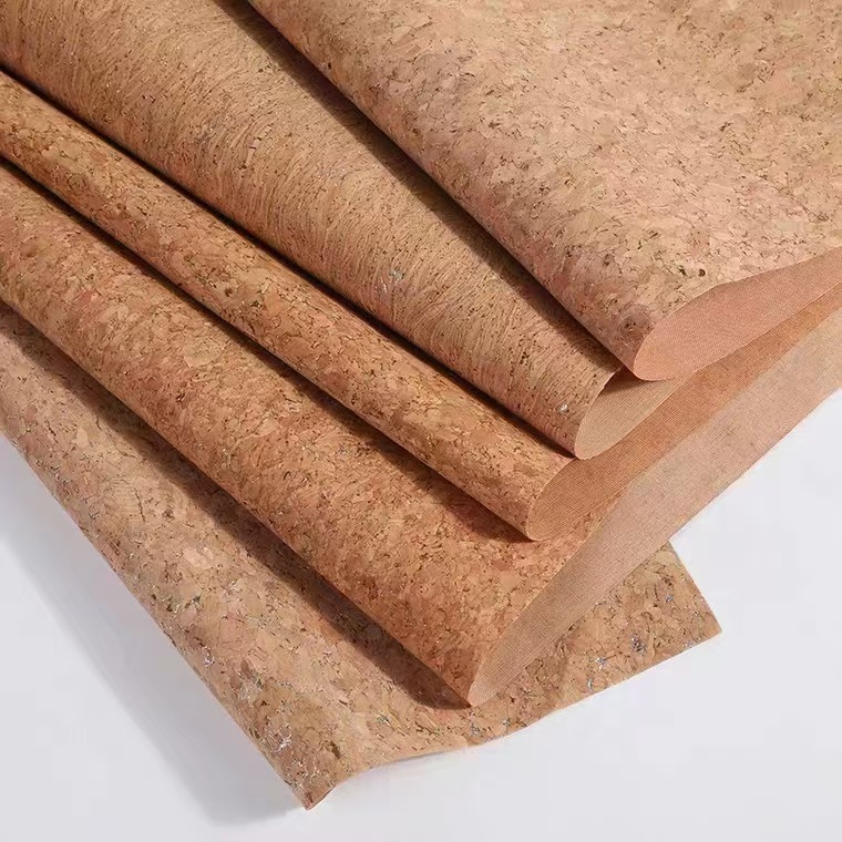 软木皮鞋材面料环保软木布厂家供应耐磨箱包手袋水松木布耐水解布