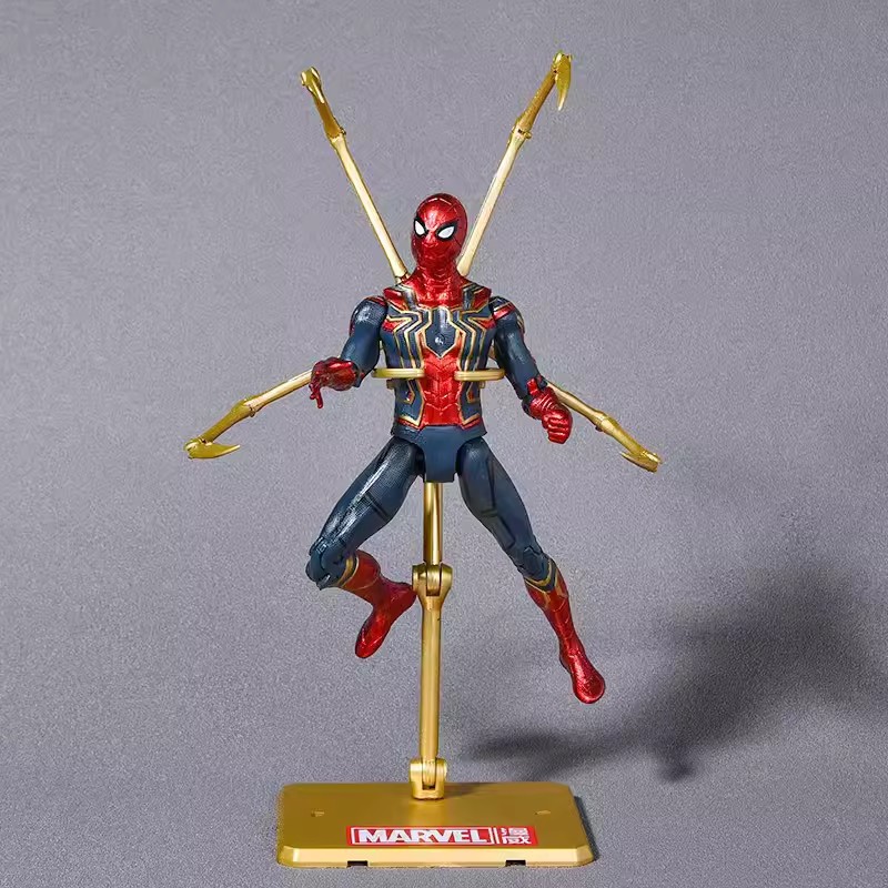 Red de celebridades Spider-Man Decoración de pasteles Adornos para hornear para niños Vestir Muñeca de cumpleaños Modelo de muñeca Plug-in