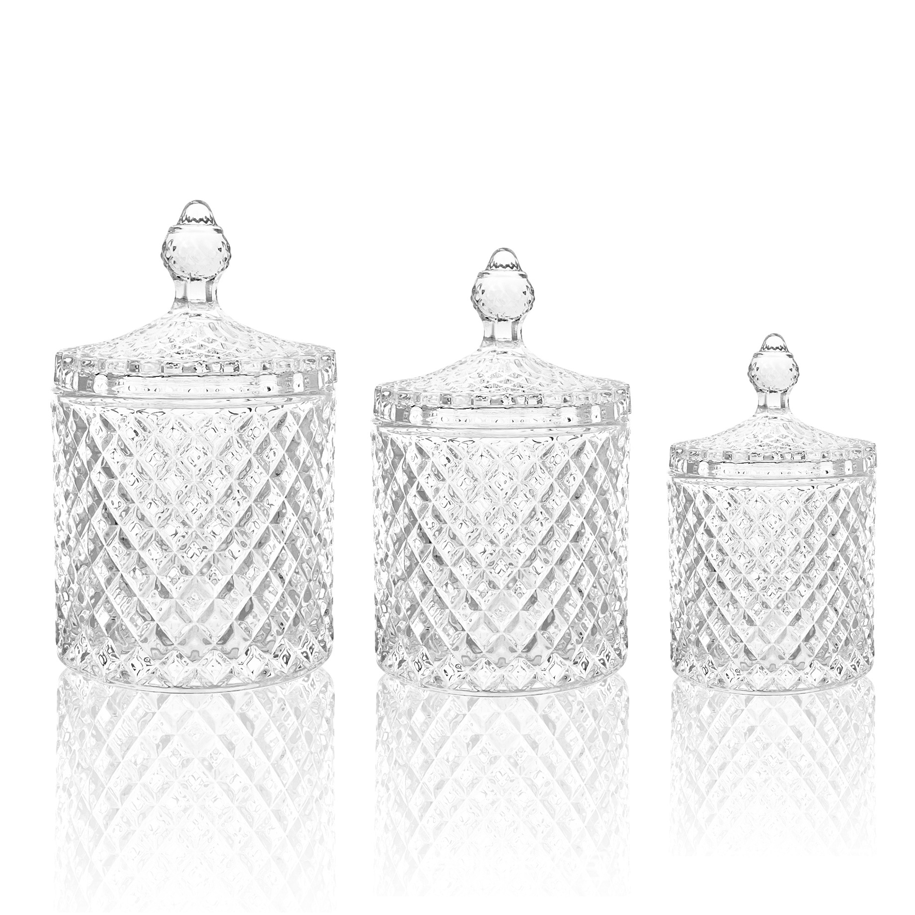 Taza de cristal transparente vela de cristal de Mongolia olor de almacenamiento multifuncional atmósfera de latas de vidrio
