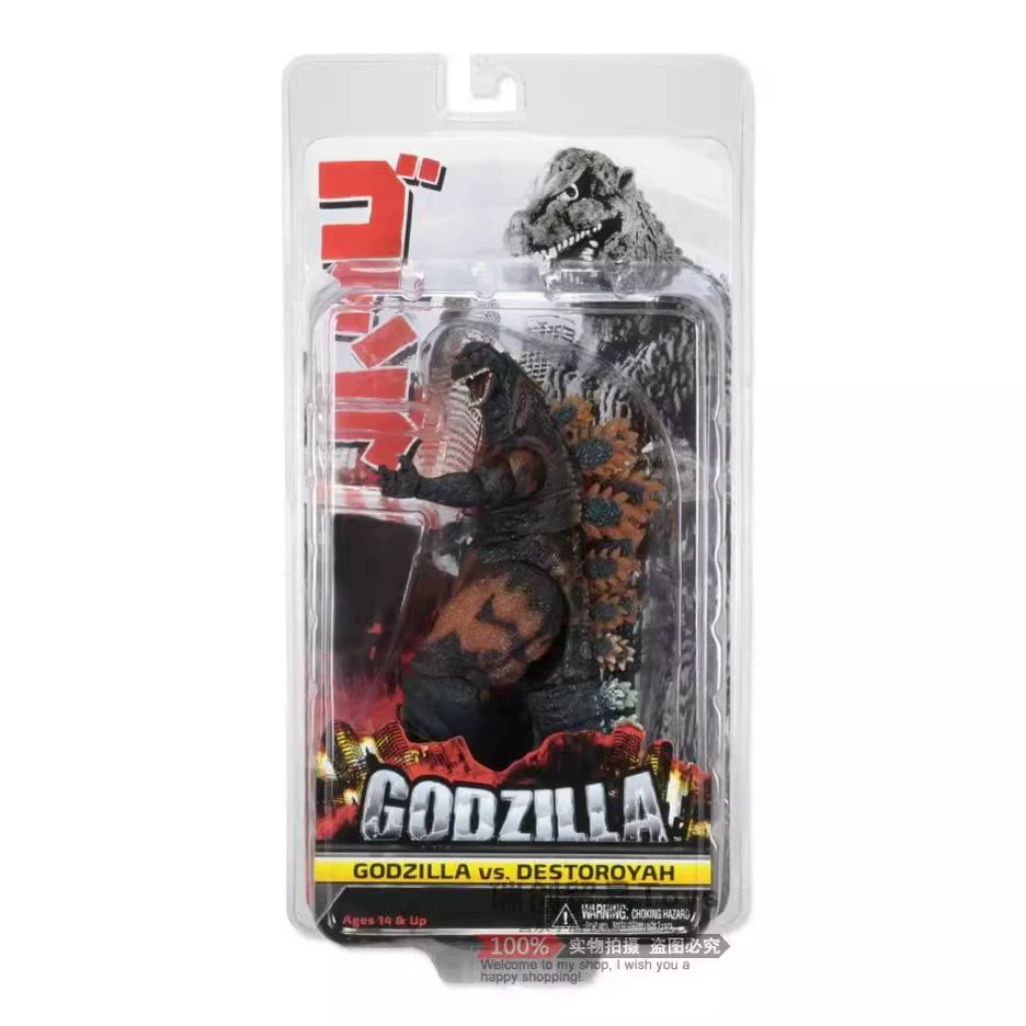 Фигурка PVC из фильма Godzilla от NECA, ~18 см, коллекционная карточная блистер