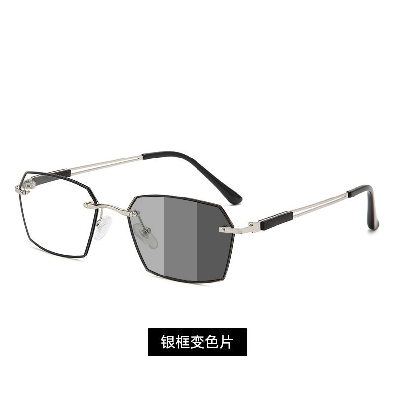 2026 verano nuevo sin marco decoloración anti-luz azul gafas de lector de negocios simples gafas de lector de periódico gafas de lector