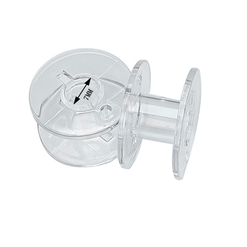 Fábrica al por mayor universal máquina de coser cilindro de bloqueo engrosada bobina accesorios 2518P traje de bobina de plástico transparente