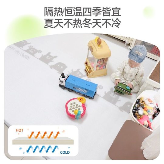 Baby Climbing Mat Thickened Anti-fall Household Floor Mat Non-toxic, Taste-free Formaldehyde Waterproof and Moisture-proof Double-sided Available Floor Mat