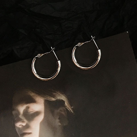 한 쌍을 스몰 사이즈 실버