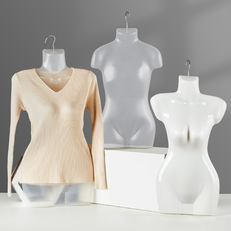 Clothing Store Flat Body Model Props Female Half-Length Men's and Women's Swimsuit Window Doll Dummy Full Body Display Stand