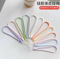 シリコン製ショートツイストストラップ、編み込み携帯ストラップ、織り柄携帯チェーン、編み込み携帯ストラップ、携帯ストラップ