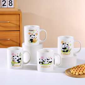 源头工厂创意礼品陶瓷杯高颜值马克杯带盖勺小熊杯伴手礼水杯广告