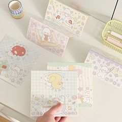 原創可愛卡通小狗對摺大卡頭追星飾品禮物出卡包裝卡片打包材料