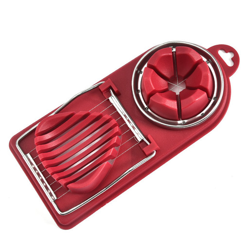 Multifunctional egg slicer fancy split stainless steel slicer double head two-in-one egg splitter wholesale