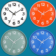 【12英寸30CM】静音挂钟创意时尚家用客厅立体数字简约钟表批发