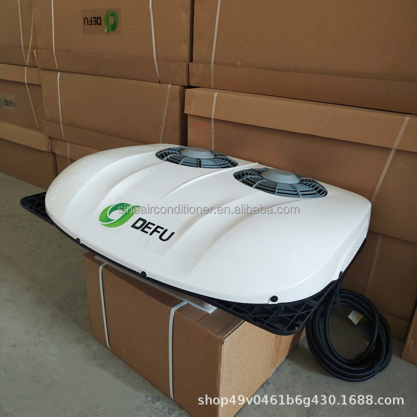 Foreign Trade Wholesale Defu Parking Air Conditioner Overhead All-In-One Dc Electric Minibus 12V Rv 24V Business Car