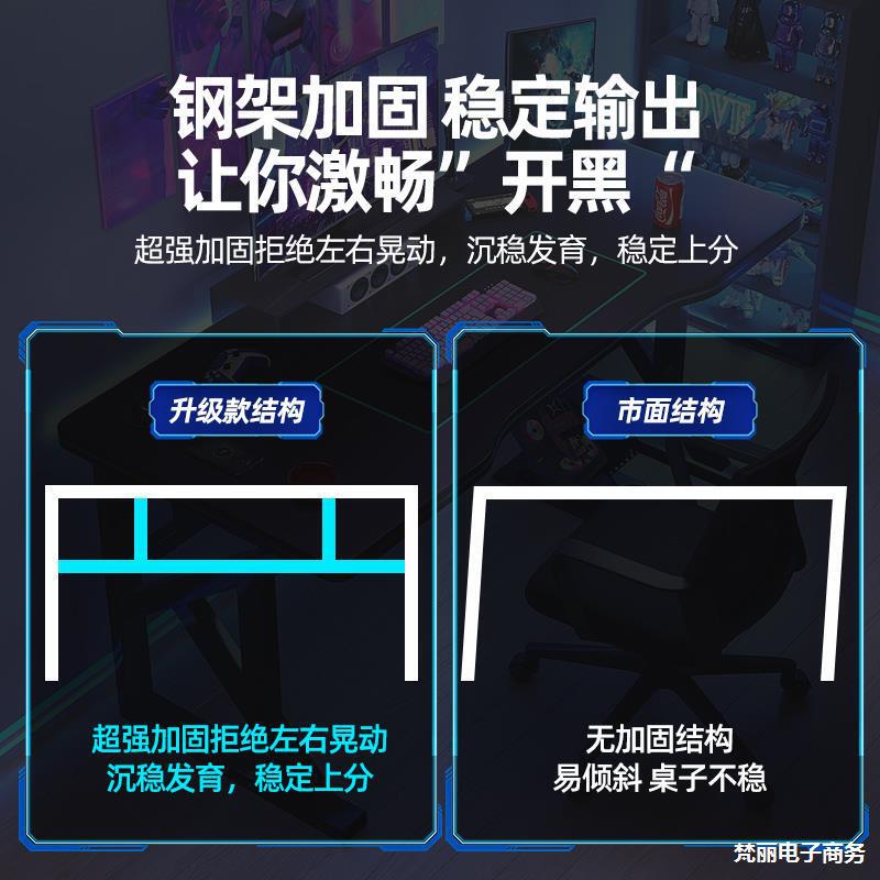 Computer Desk Desktop E-sports Table and Chair Set Home Desk Bedroom Simple Office Desk Workbench Learning