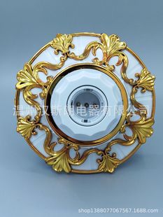 Manufacturer Supplies Colorfulful Plastic Lamp Holders, Lamp Trays, Decorative Screw Gold and Silver Two-Colorful Surface-Mounted Lamp Holders