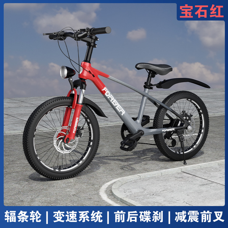 Bicicletas infantiles de aleación de magnesio permanente 6 - 8 - 10 - 12 - 15 años de edad bicicleta de montaña para niños