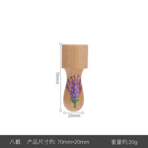 羊毛フェルトスタンパー（針付きウッドカラーウッドスタンパー） 手芸用フェルトニードルペン 木製パンチニードルホルダー|undefined