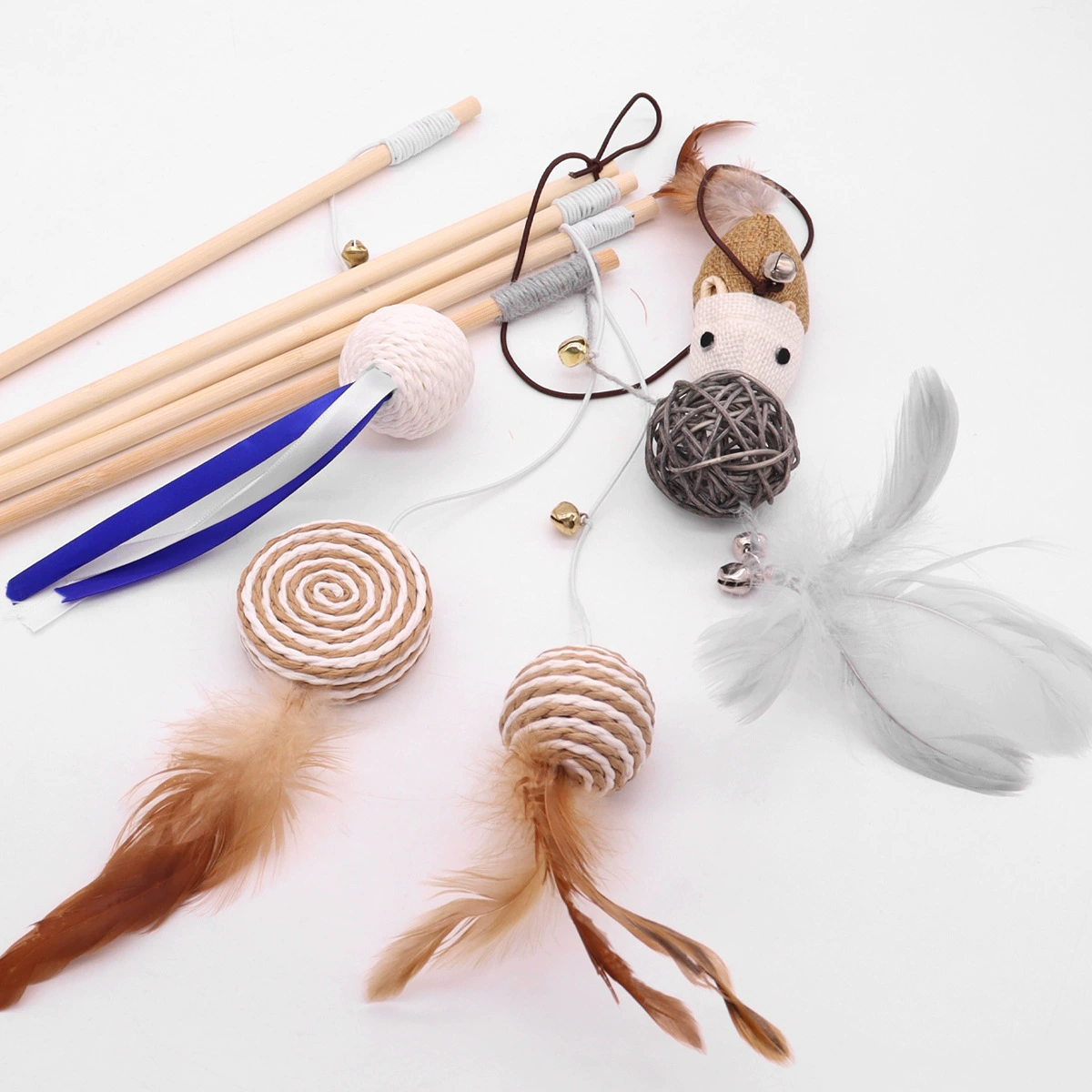 Домашние животные Дразнить кошачью палочку Перья кошачью игрушку Деревянная ручка Дразнить кота Дразнить кота артефакт кота