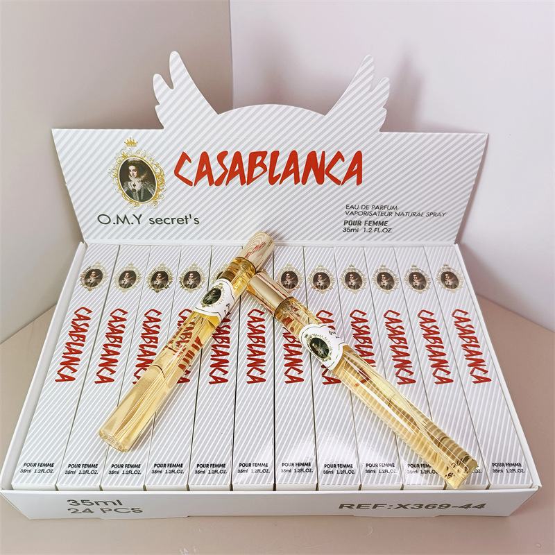 Perfume de 35 ml, Versión Q, Popular Transfronterizo, para Hombre y Mujer, en Tubo de Ensayo, Fragancia Floral y Frutal, Perfume Portátil, Venta al por Mayor