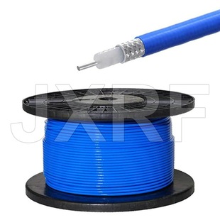Coaxial RF Cable RG402 Blue Leather Semi-flexible Wire CF141-50-FEP Impregnated Tin Copper Wire Braided Blue Sheath