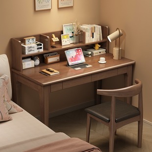 Free Shipping Solid Wood Children's Desk Study Table with Bookshelf Table Writing Table Simple Modern Student Bedroom Home Electric