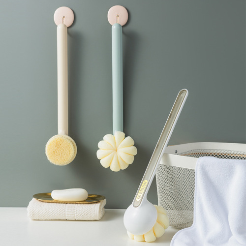 Long-handled soft-bristled bathing and bathing brush, scrubbing and bathing artifact, back-rubbing brush, mud-rubbing back, no pain, no need to ask for help, no need to ask for help, bath brush