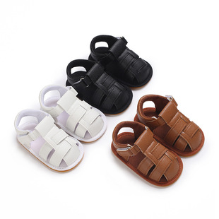 Newborn Baby Shoes Foreign Trade Classic Casual Solid Color All-match Men's and Women's Baby Sandals 0-1 Years Old