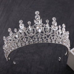 European and American bridal crown baroque Korean wedding hair accessories crown headband wedding birthday photo studio catwalk accessories