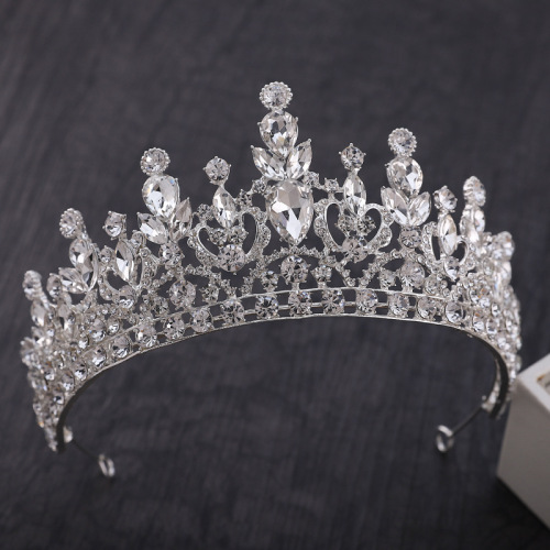 European and American bridal crown baroque Korean wedding hair accessories crown headband wedding birthday photo studio catwalk accessories