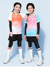 儿童羽毛球训练服女童运动四件套装男童小学生速干乒乓网球比赛服