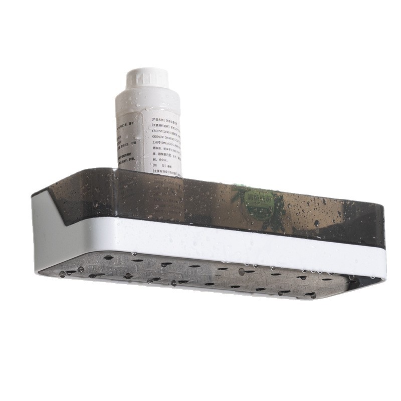 Estante de almacenamiento de pared de baño estante de almacenamiento de baño grueso estante de almacenamiento de cocina estante de almacenamiento sin perforación impermeable a prueba de agua y humedad desmontable