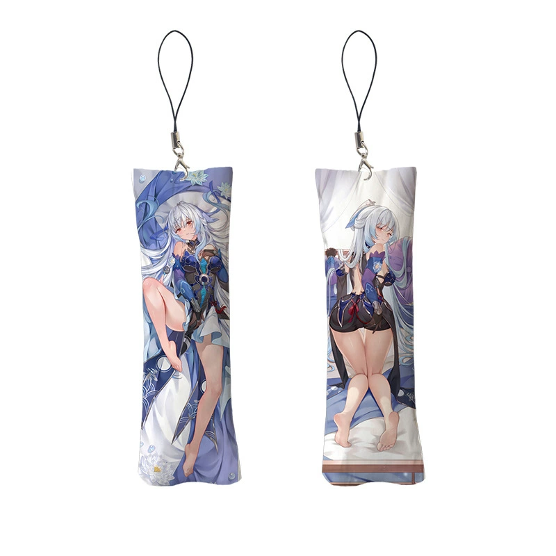 [崩坏星穹铁道镜流钥匙扣迷你挂件Mini Dakimakura手机书包挂件]