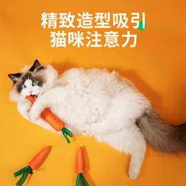 新款啃咬猫玩具自嗨猫咪玩具耐啃咬可发声解闷神器宠物玩具批发