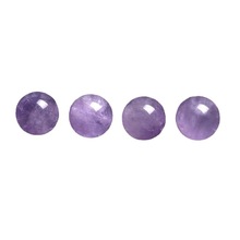 天然水晶散珠薰衣草紫水晶子半成品饰品配件水晶圆珠手链串珠