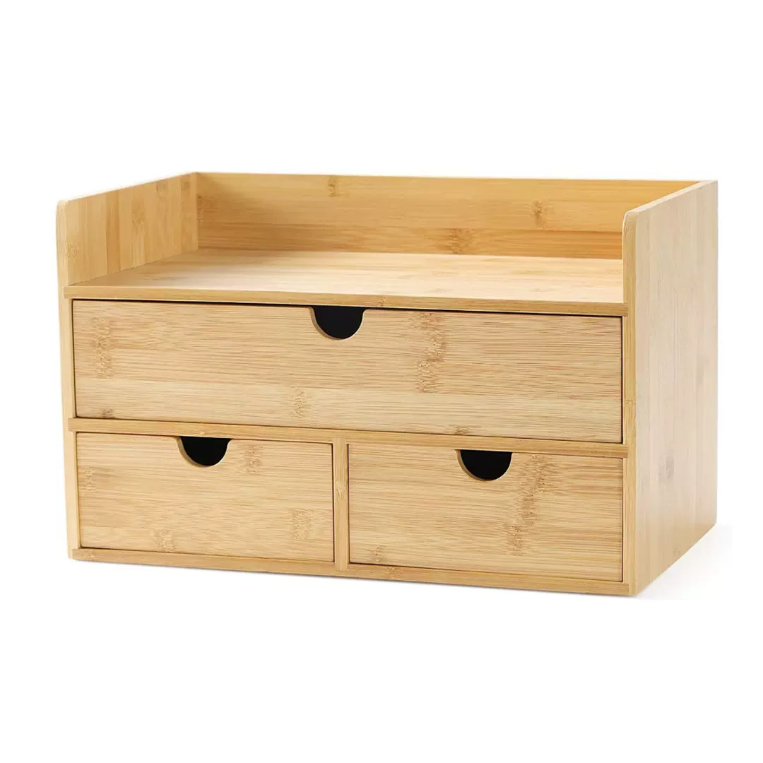办公室桌面木质小抽屉收纳盒多层抽屉式收纳柜小号杂物木制储物柜