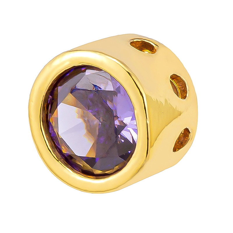 Antiguo método oro goteando aceite azul quemado colgante cuentas Dios de la riqueza atrapador de sueños flor cuentas de tambor accesorios de bricolaje joyería de transferencia