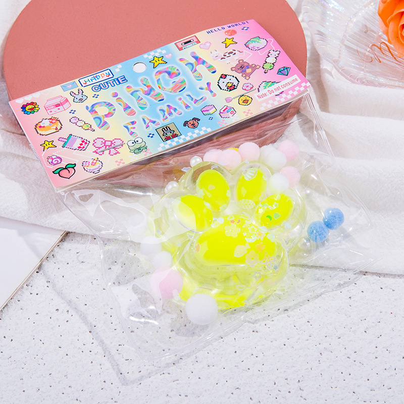 Gato garras pellizcadas pellizcadas Le red explosión lindo dibujos animados ventilación descompresión gatito barro sensación juguetes de silicona de grado alimenticio