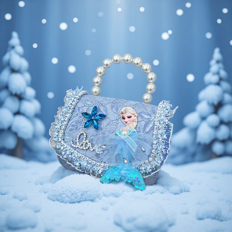 Bolsos de la princesa Aisha, bolsos de Año Nuevo bebé, bolsos de perlas de niña, bolsos rojos de hombro