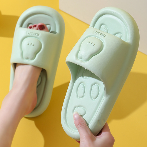 小熊夏季凉拖鞋女2024新款室内家居拖男士情侣踩屎感外穿浴室防滑