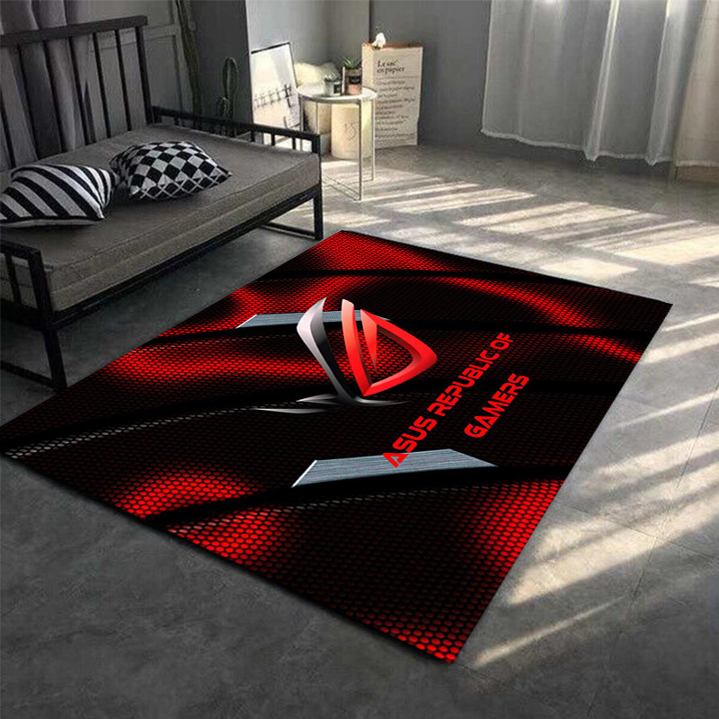 Alfombra sala de estar resistente a la suciedad y fácil de cuidar consola de juegos transfronteriza sofá mesa de centro manta antideslizante y resistente a la suciedad alfombra de terciopelo de cristal para dormitorio