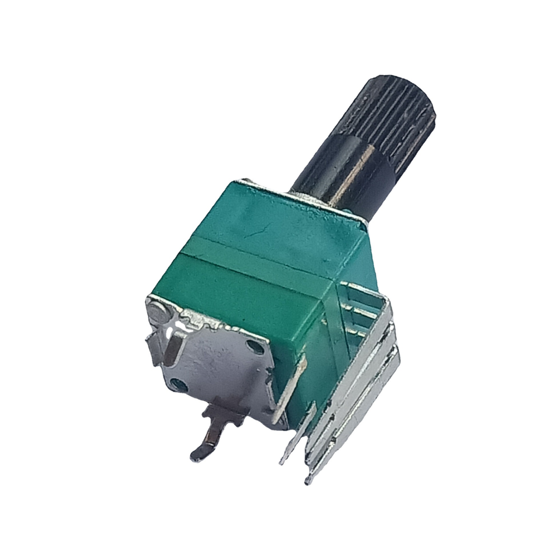 厂家直供097塑料单联弯脚带开关旋转电位器 调光调速调温电位器