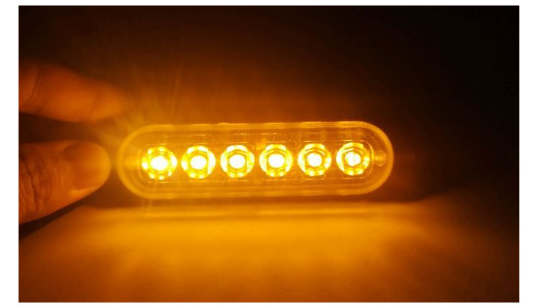 Car Strobe Side Light, Motorcycle Pickup Truck Flash Atmosphere Light 12-24V Wide Voltage Strobe Light Cross-Border Manufacturer