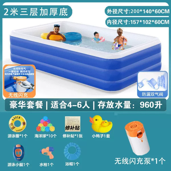2m three-layer thickened bottom-[Wireless flash charging] Deluxe package