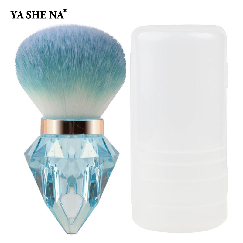 YASNA nuevo cepillo de maquillaje de diamante único cabeza de hongos multi-dispersión pinto de manicura herramientas de maquillaje