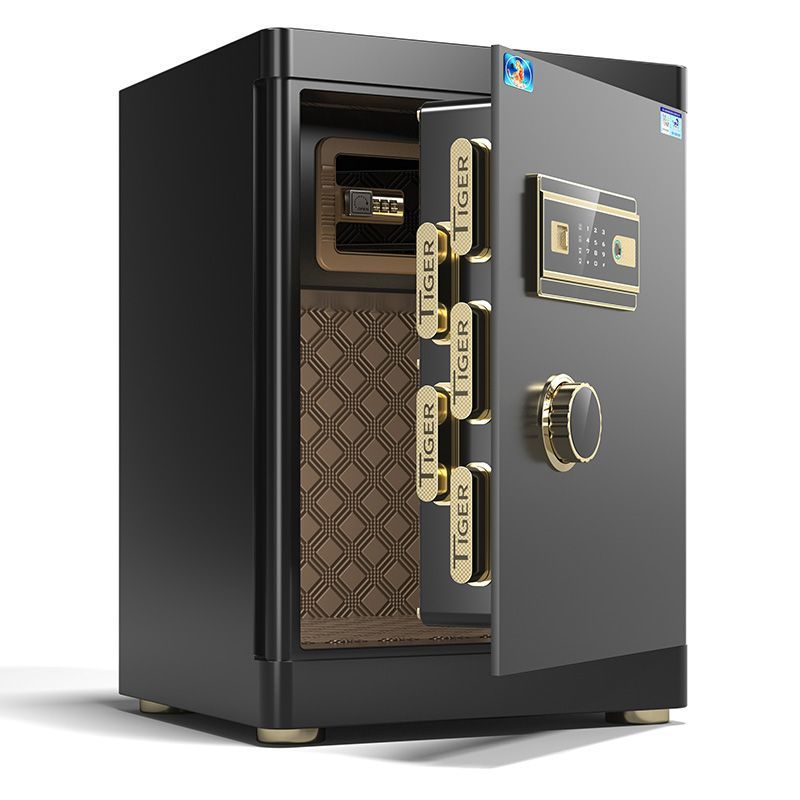 工厂直销虎牌保险柜保险箱指纹密码电子全钢防盗床头衣柜隐形正品